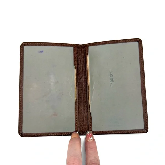 Vintage Louis Vuitton Taiga Passport Cover ✔️Authentic! Brown Early 90’s - Picture 10 of 13